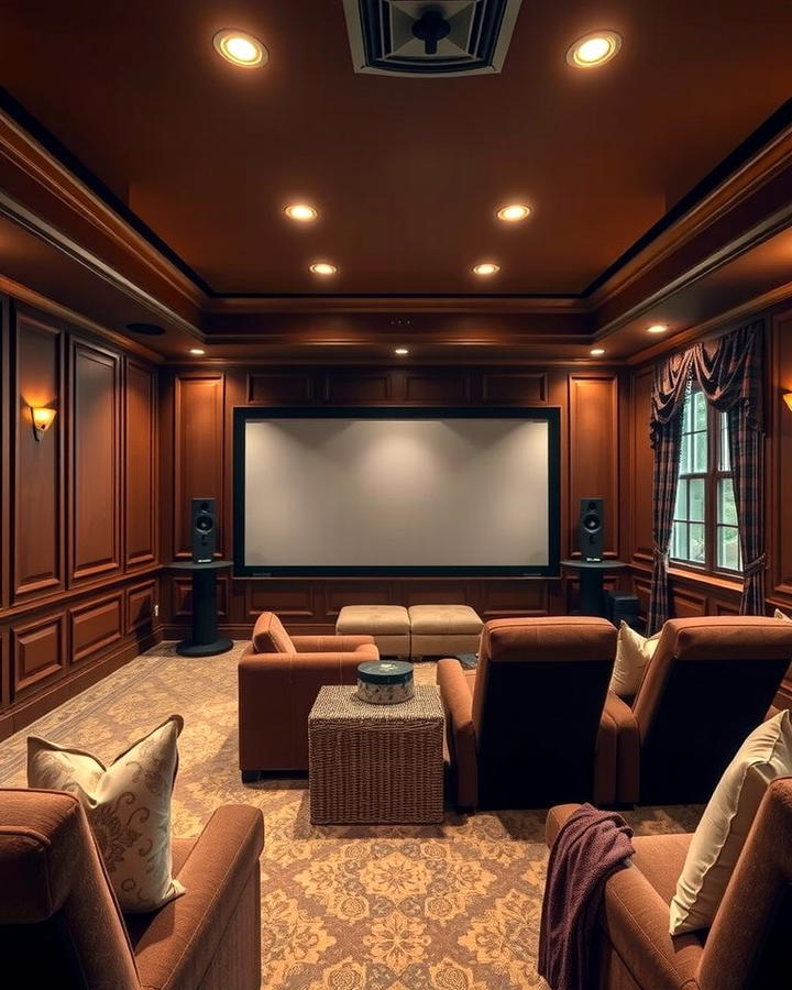 Chocolate Brown - 30 Home Theater Paint Colors