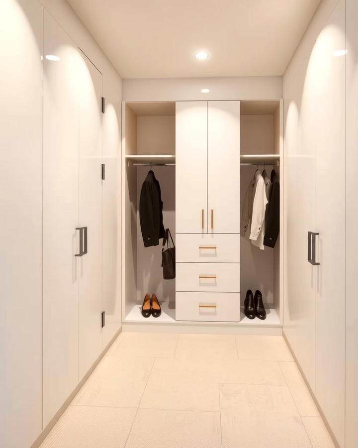 Choose a Minimalist Design for a Clean Look - 25 Small Dressing Room Ideas