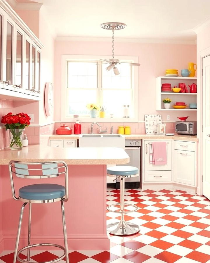 Chrome Accents 2 - 25 Retro Kitchen Ideas