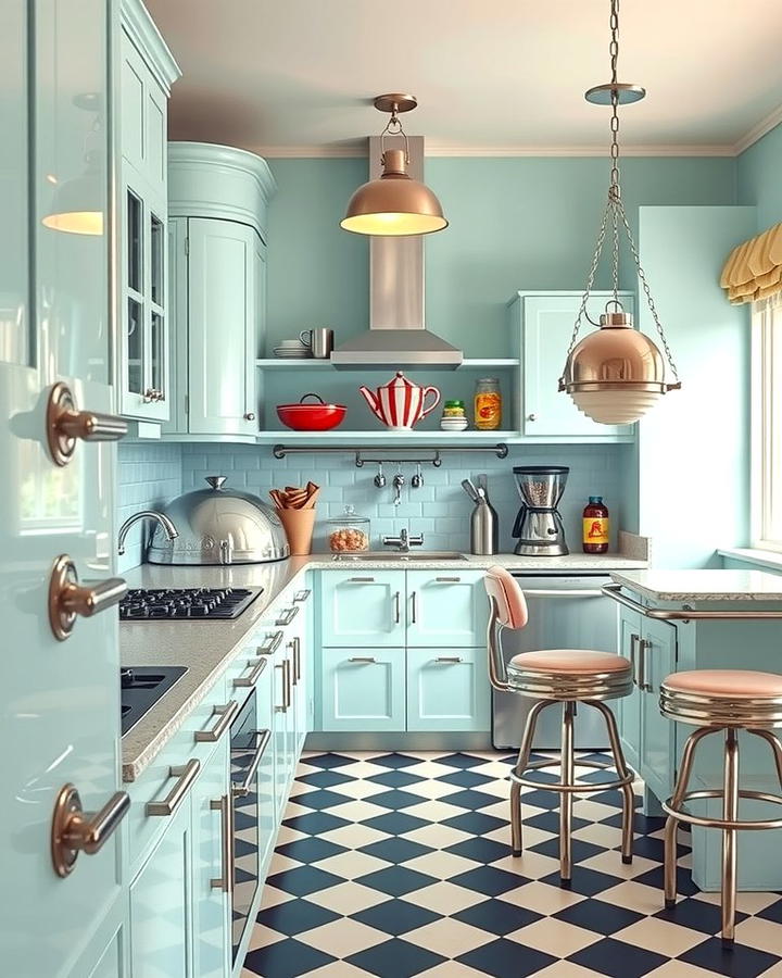 Chrome Accents - 25 Retro Kitchen Ideas