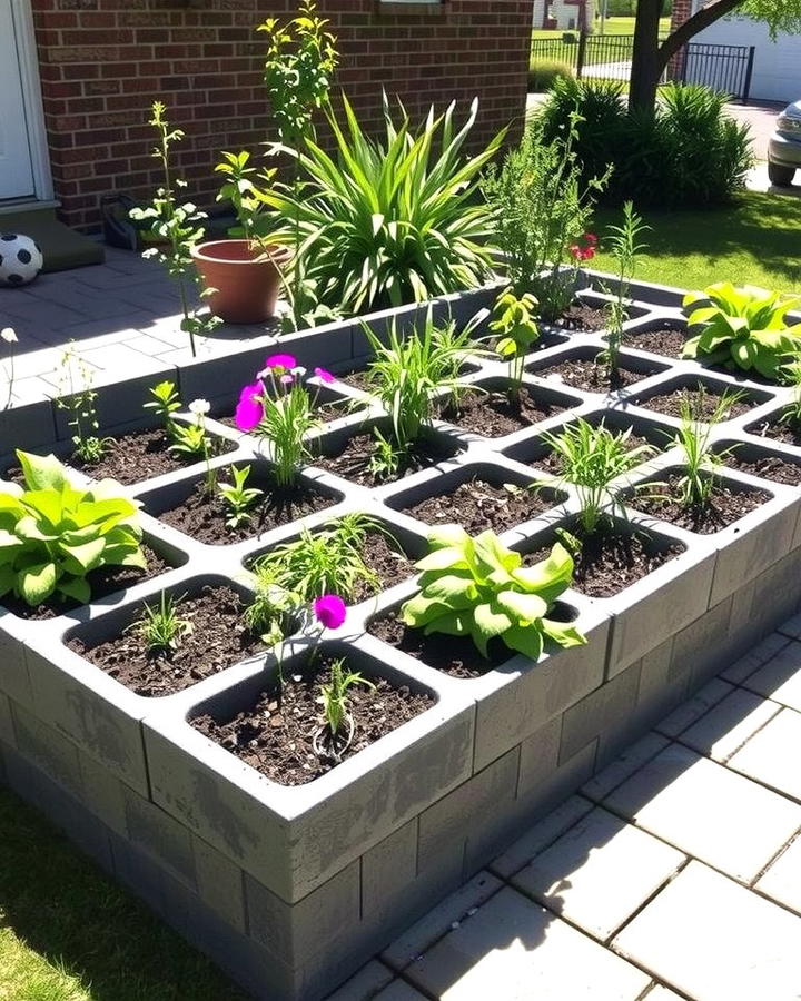 Cinder Block Raised Beds for Budget Friendly Versatility - 25 Raised Garden Bed Ideas