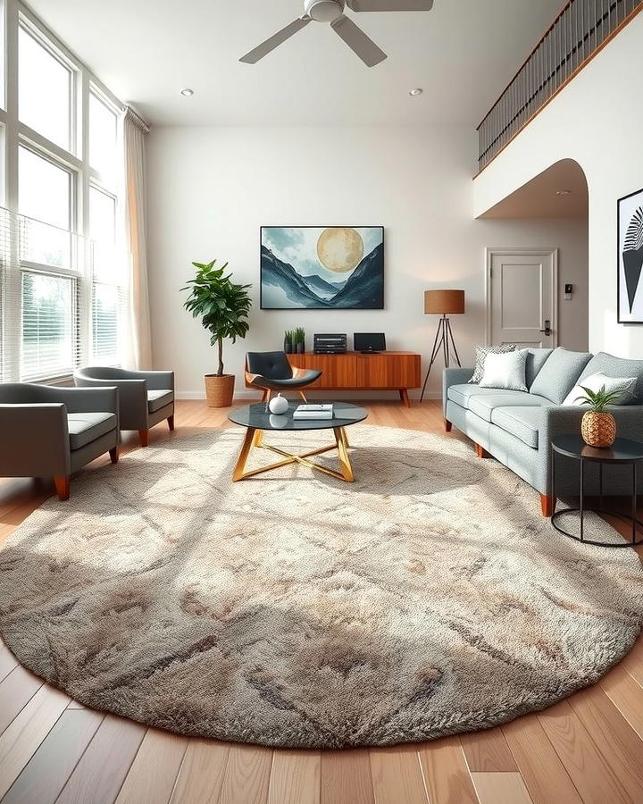 Circular Area Rugs - 30 Living Room Rug Ideas