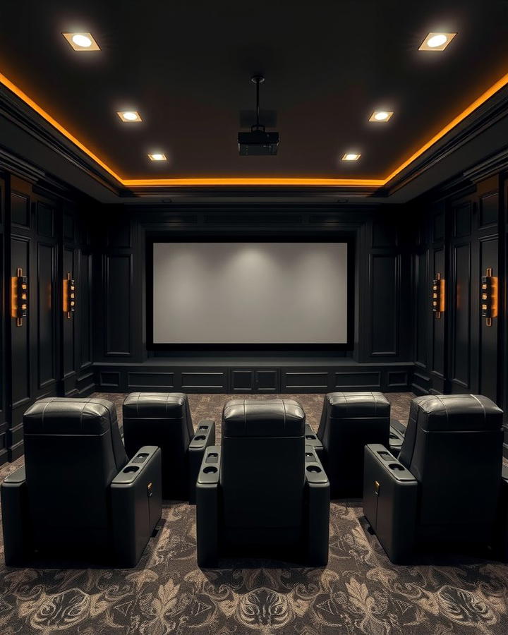 Classic Black - 30 Home Theater Paint Colors