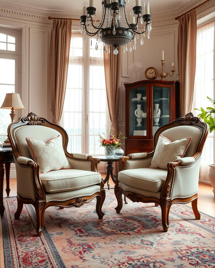 Classic French Armchairs - 25 Parisian-style Living Room Ideas