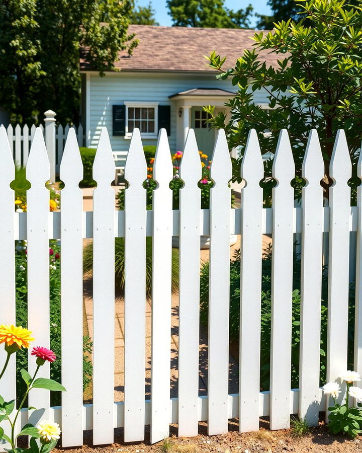 Classic Picket Fence - 25 Wood Fence Ideas