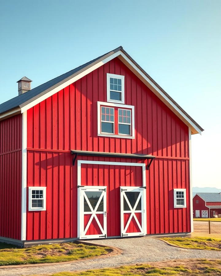 Classic Red Barn Aesthetic - 30 Pole Barn and Barndominium House Exteriors