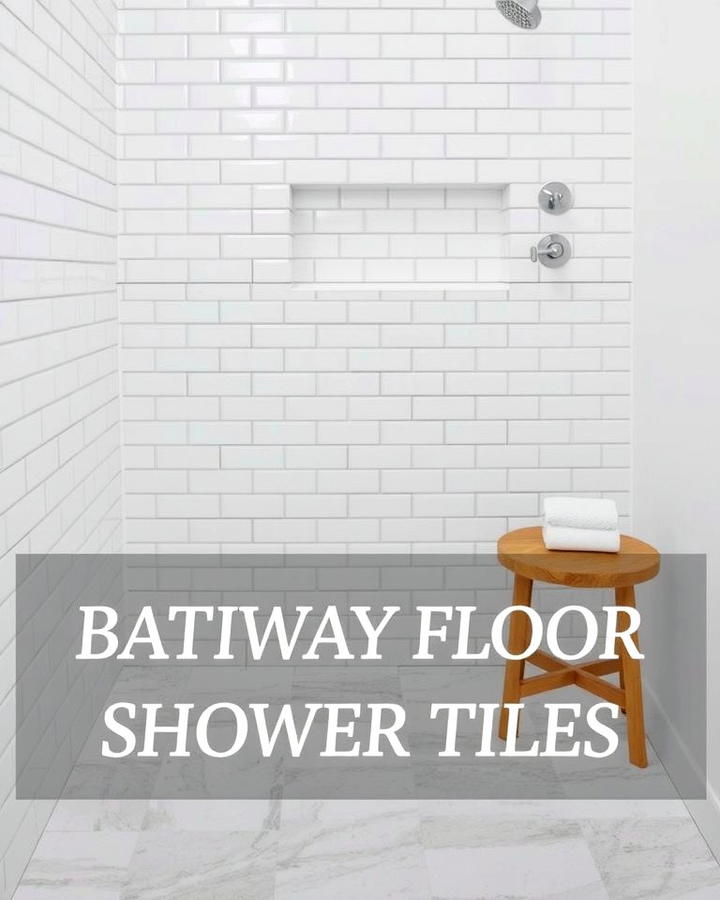 Classic Subway Tiles - 30 Shower Floor Tile Ideas