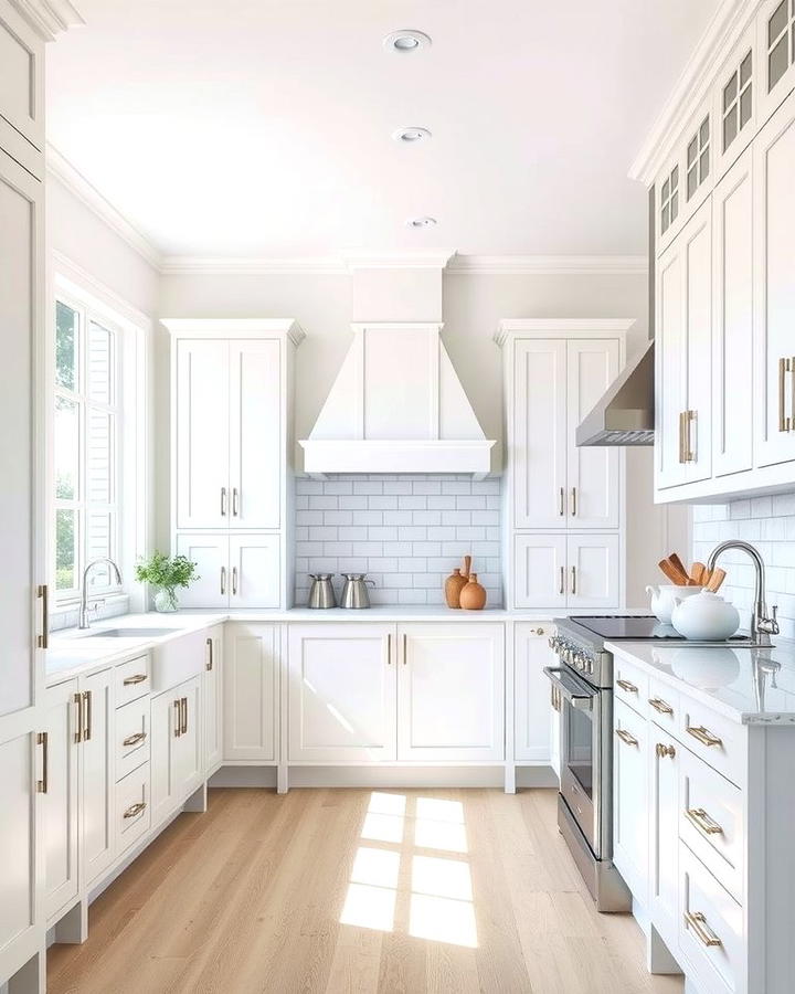 Classic White Cabinets for Timeless Appeal - 25 Painting Kitchen Cabinet Ideas