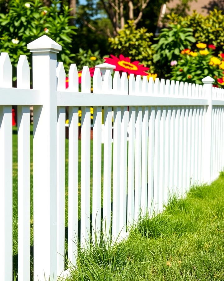 Classic White Vinyl Fence - 25 Vinyl Fence Colors