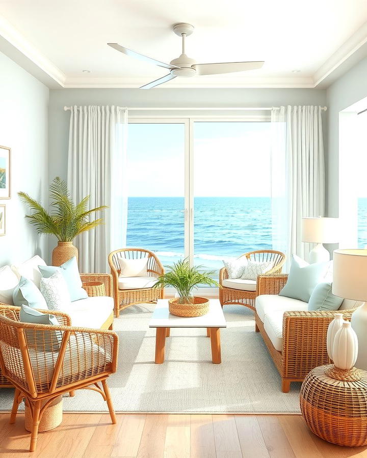 Coastal Bliss - 25 Pink and Blue Living Room Ideas