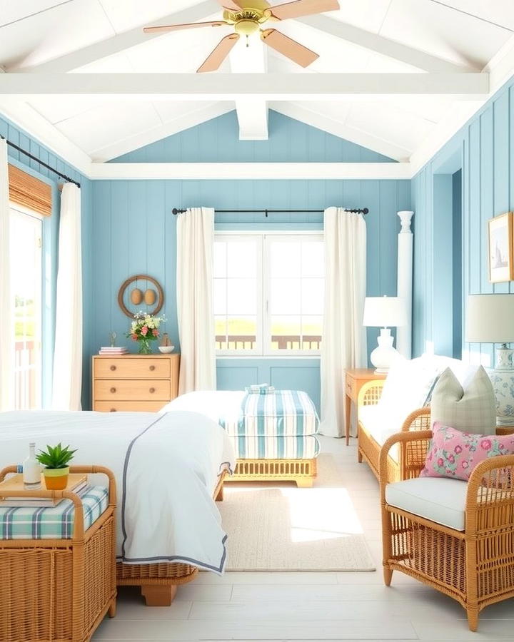 Coastal Blue and White Palette - 25 Moody Blue Bedroom Ideas