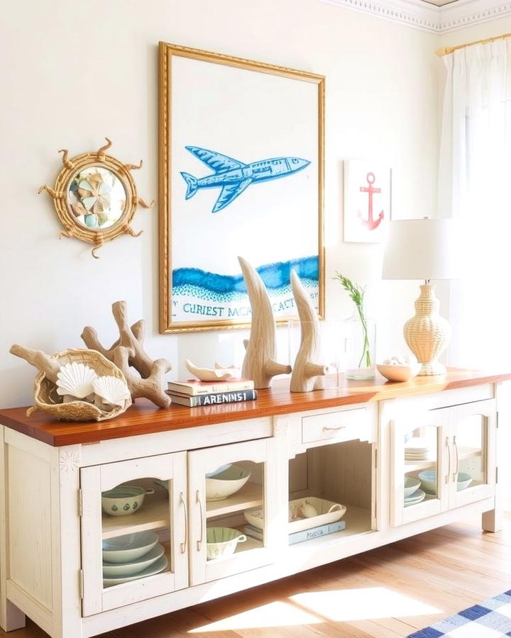 Coastal Inspired Decor - 25 Sideboard Decor Ideas