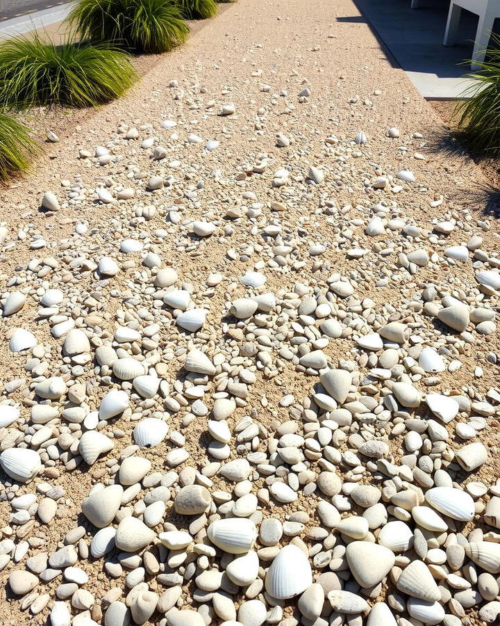 Coastal Inspired Pea Gravel Walkway - 25 Pea Gravel Walkway Ideas