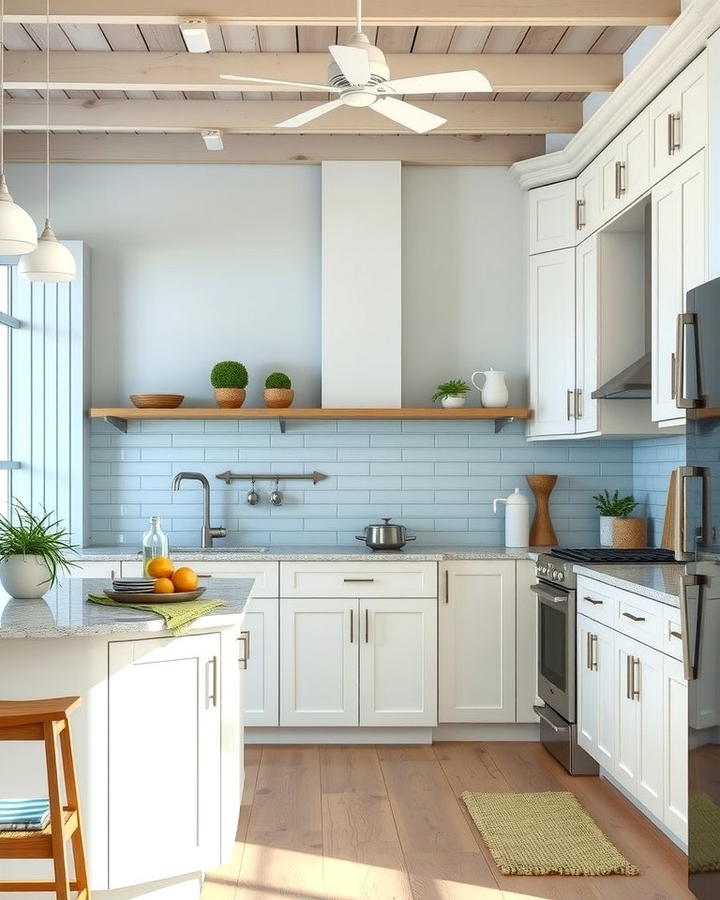 Coastal Inspired Serenity - 25 Off-white Kitchen Cabinets