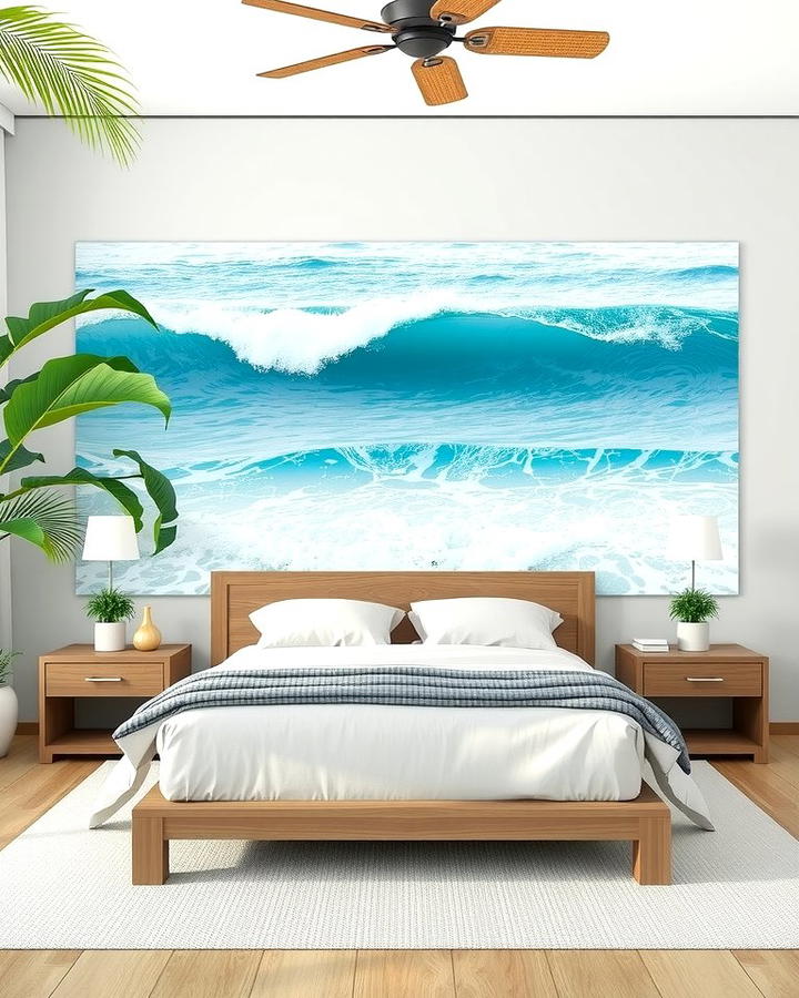 Coastal Inspired Wall Art - 25 Tropical Bedroom Ideas