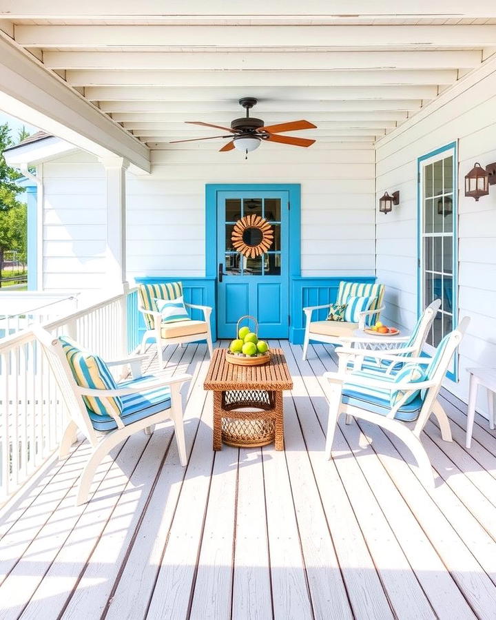 Coastal Inspired White Deck - 25 White Deck Ideas