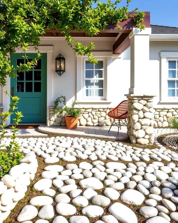 Coastal Pebble Exteriors - 25 Stone Exterior Home Ideas