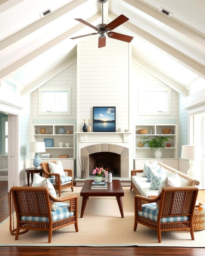 Coastal Retreat Atmosphere - 25 Rooms With Fireplaces With Vaulted Ceilings Features