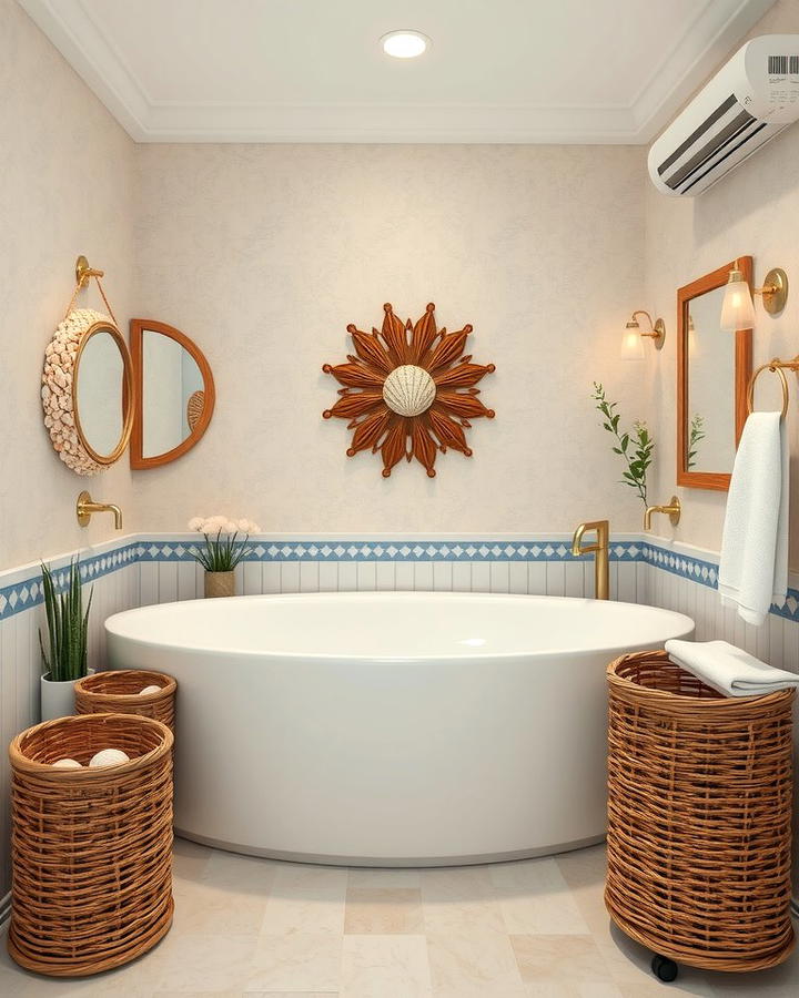 Coastal Themed Decor - 25 Pool Bathroom Ideas