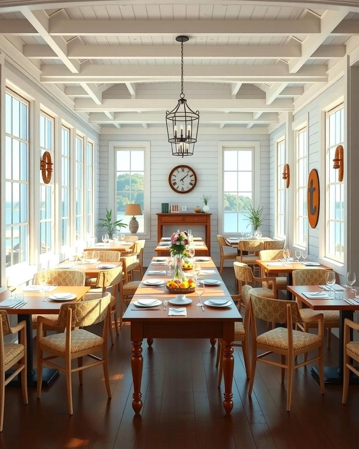 Coastal Themed Dining Room - 25 Modern Dining Room Ideas