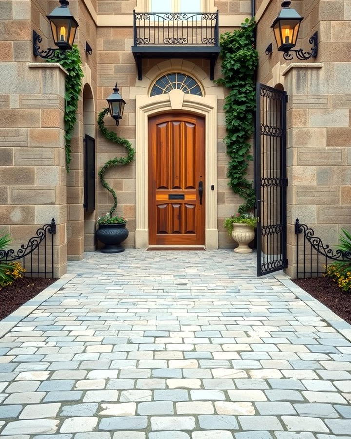 Cobblestone Accents for Old World Appeal - 25 Stone Exterior Home Ideas