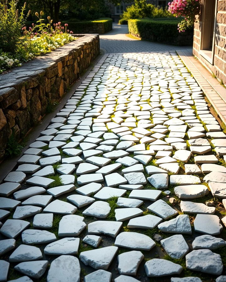 Cobblestone Charm - 25 Paver Walkway Ideas