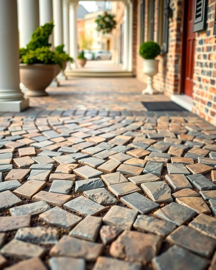 Cobblestone Flooring - 25 Porch Flooring Options