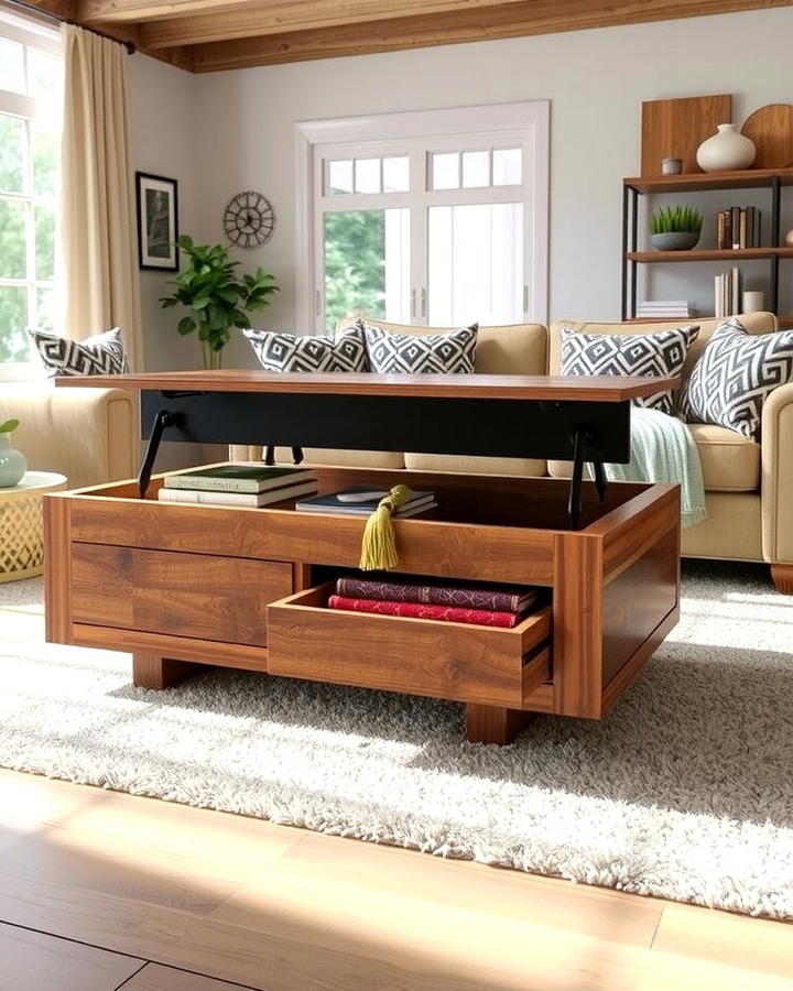 Coffee Table with Storage - 30 Living Room Furniture Ideas