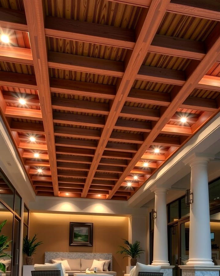 Coffered Ceilings for Sophistication - 25 patio ceiling ideas