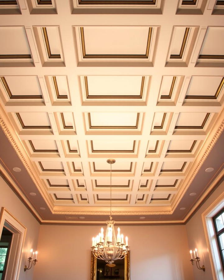 Coffered Tray Ceiling - 25 tray ceiling ideas