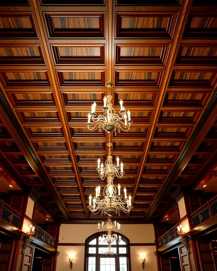 Coffered Wood Ceilings for Classic Elegance - 25 Wood Ceiling Ideas