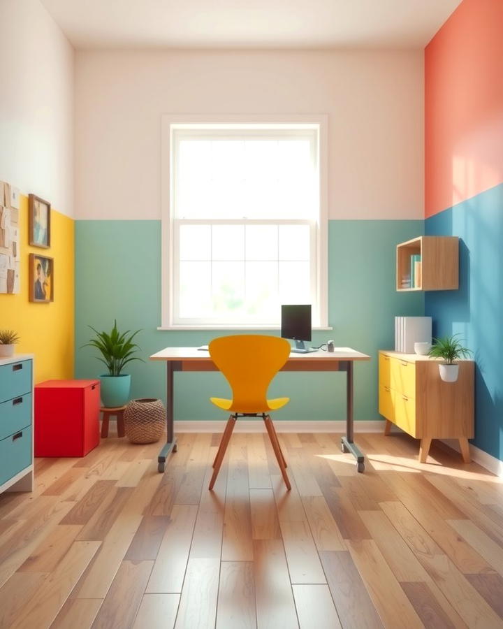 Color Blocked Walls - 30 Colorful Room Ideas