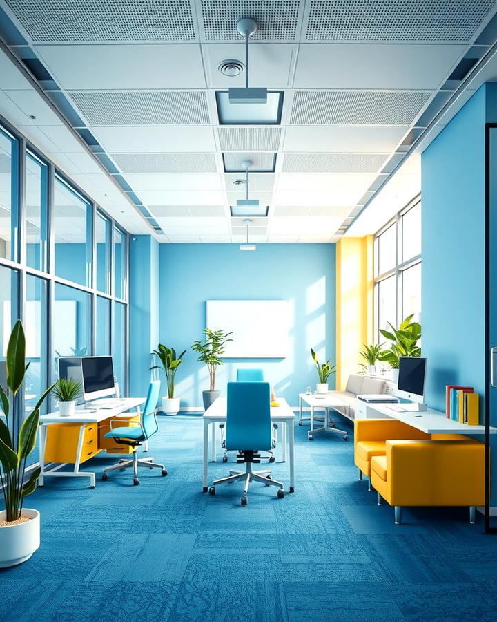 Color Psychology for Mood Enhancement - 25 Office Interior Design Ideas