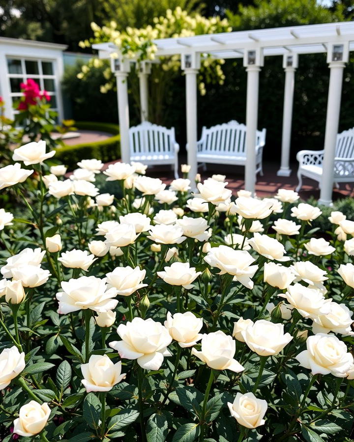 Color Themed Rose Gardens for Visual Harmony - 25 Rose Garden Ideas