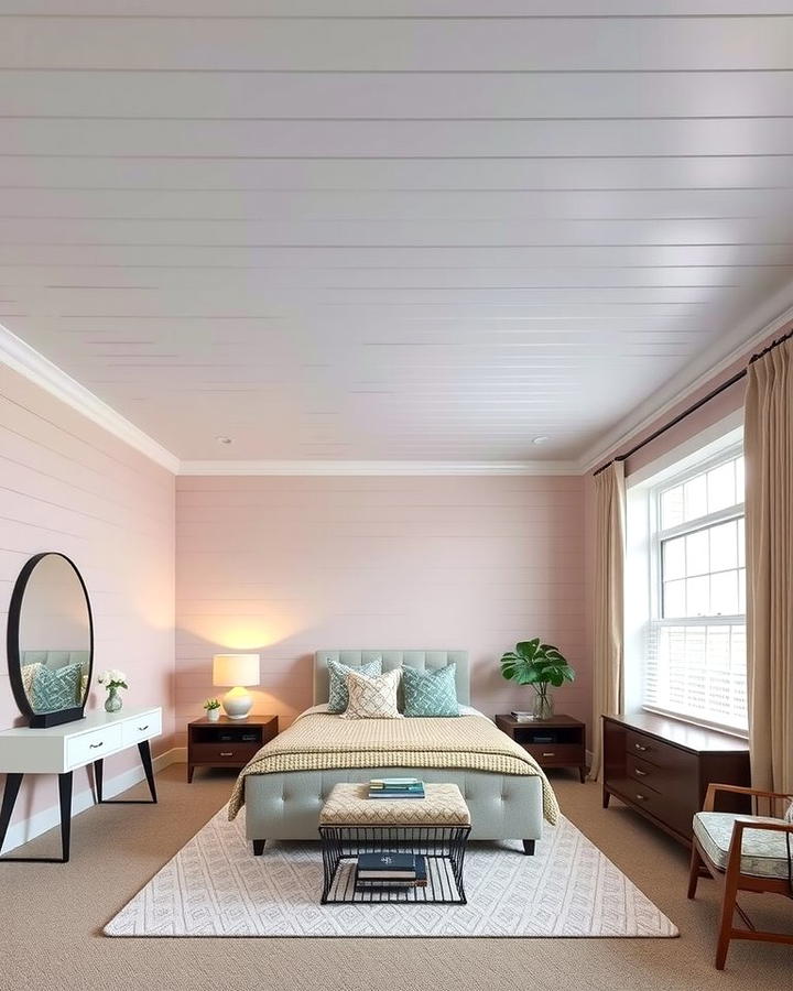 Colored Shiplap Ceiling - 25 Shiplap Bedroom Ideas