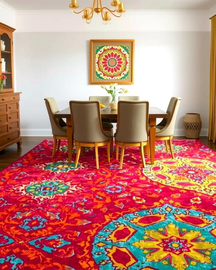 Colorful Area Rugs - 30 Colorful Room Ideas