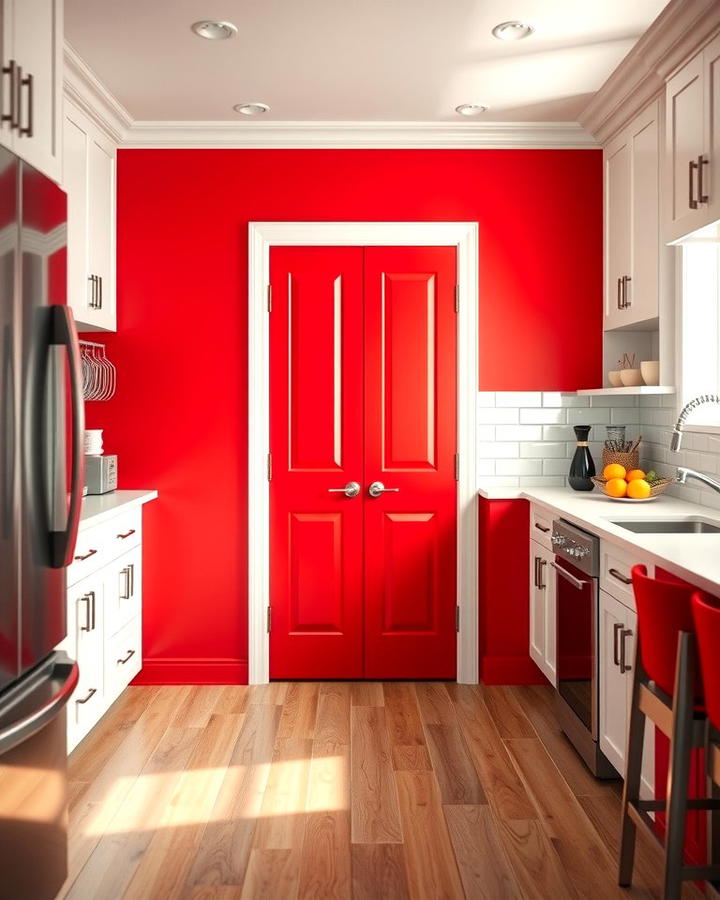 Colorful Pantry Door for a Bold Statement - 25 Pantry Door Ideas