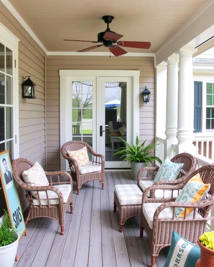 Comfortable All Weather Furniture - 25 Three Season Porch Ideas