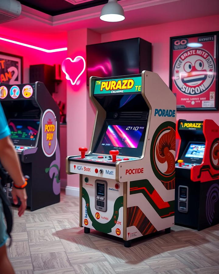 Compact Arcade Machine - 25 Small Game Room Ideas