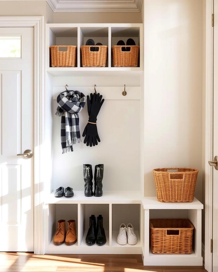 Compact Cubbies - 25 Small Mudroom Ideas