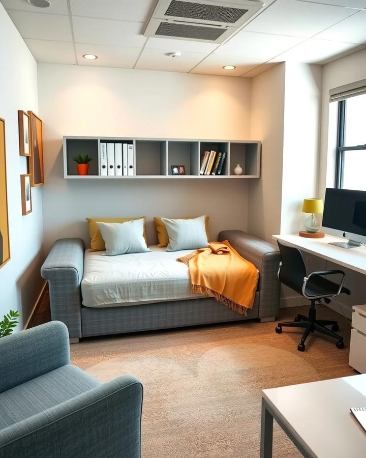 Compact Fold Out Couch - 25 Office Guest Room Ideas