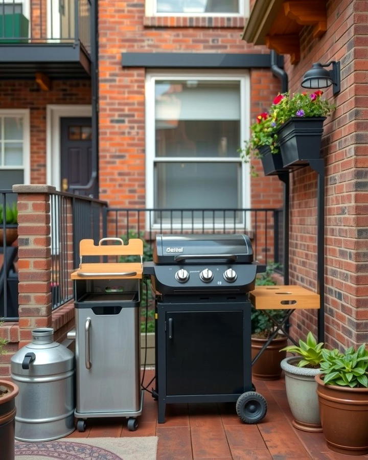 Compact Grill Station - 25 townhouse patio ideas