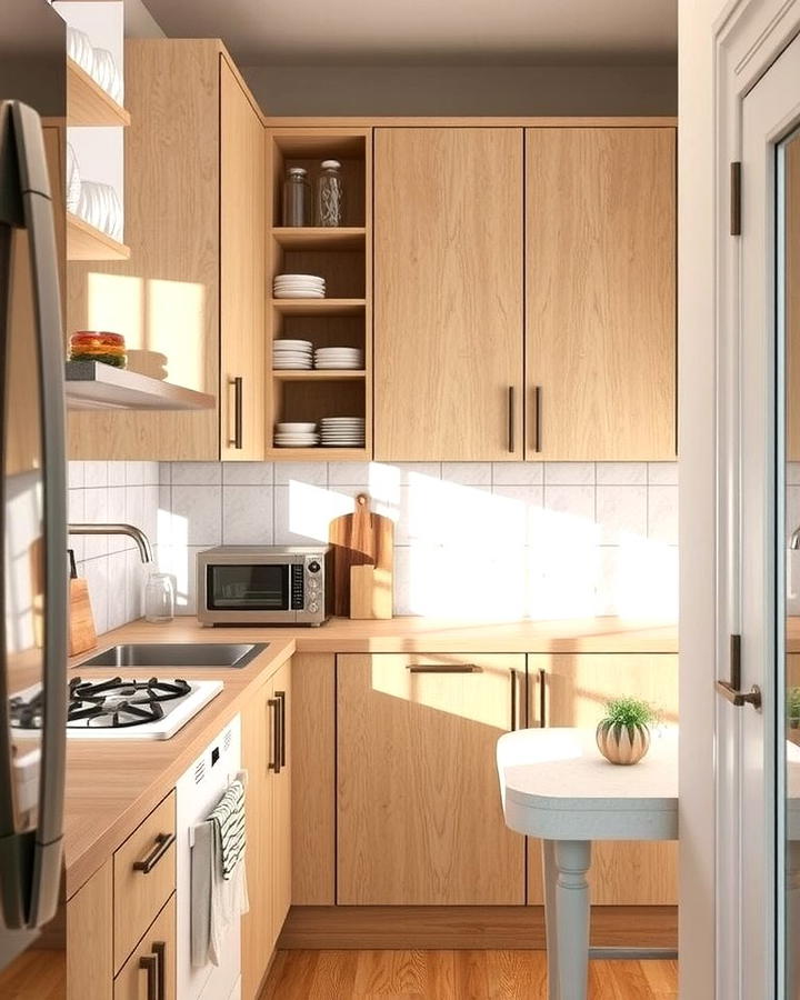 Compact Kitchen Solutions - 30 Kitchens With White Oak Cabinets