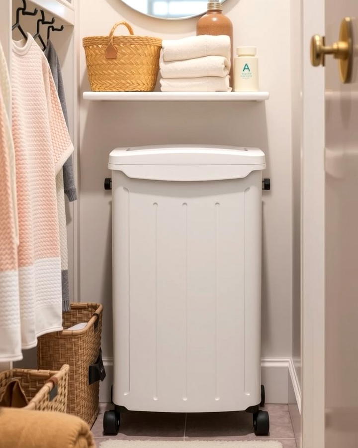 Compact Laundry Hamper - 25 Teen Bathroom Ideas