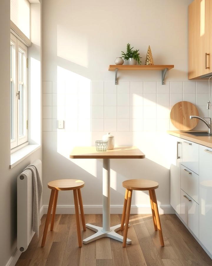 Compact Square Table - 25 Small Kitchen Table Ideas