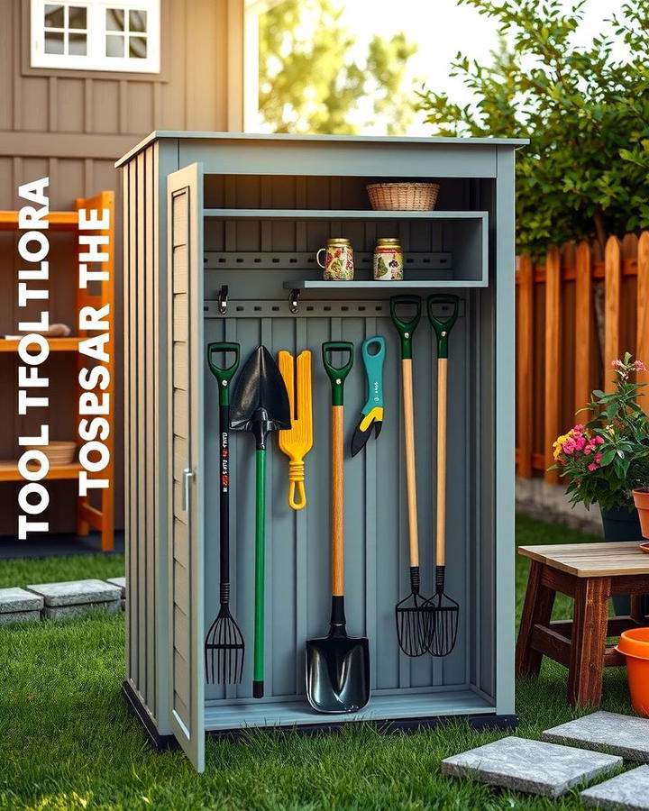 Compact Tool Organizer Shed - 25 wood shed ideas