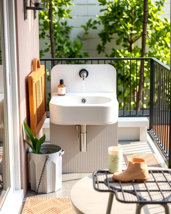 Compact Wall Mounted Sink for Small Spaces - 25 outdoor sink ideas