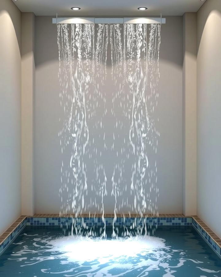 Compact Water Curtain - 25 Small Pool Waterfall Ideas