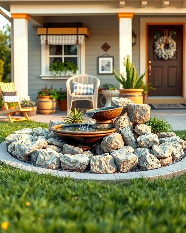 Compact Water Features - 30 Small Front Yard Landscaping Ideas