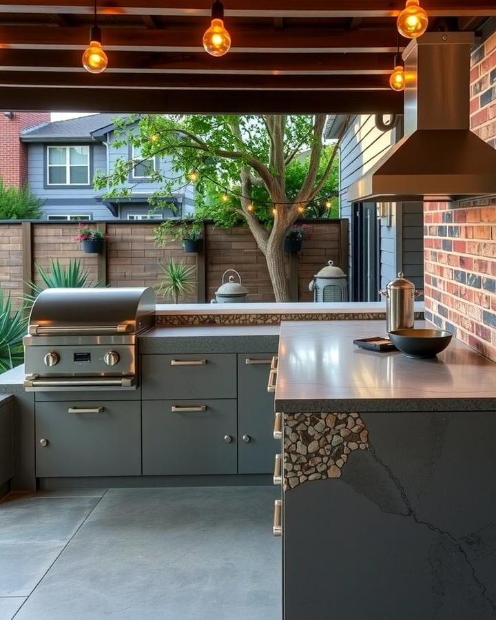 Concrete Countertops 2 - 25 Types of Outdoor Kitchen Countertops